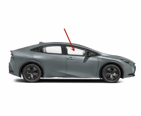 Tempered Passenger Right Side Front Door Window Door Glass Compatible with Toyota Prius / Prius Prime / Plug-in 2023-2025 Models