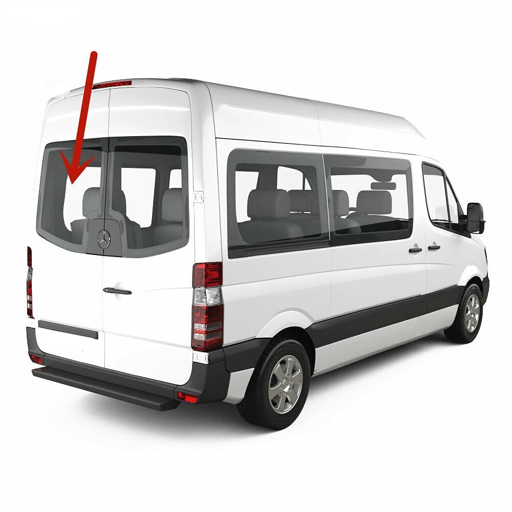 Back Window Back Glass Driver Left Side Compatible with Freightliner Sprinter/Dodge Sprinter 2007-2018 Models