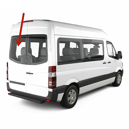 Back Window Back Glass Driver Left Side Compatible with Freightliner Sprinter/Dodge Sprinter 2007-2018 Models