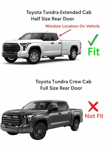 OEM Power Slider Back Window Back Glass Compatible with Toyota Tundra 4 Door Extended Cab 2022-2025 Models