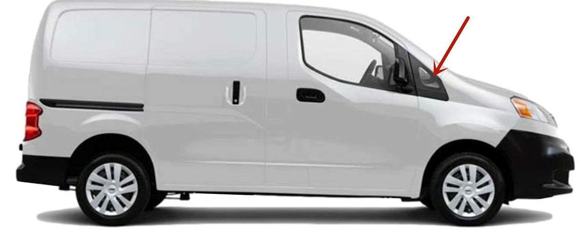 Passenger Right Side Front Vent Window Vent Glass Compatible with Chevrolet City Express 2014-2018 /Nissan NV200 2013-2021 Models