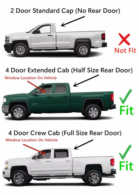 Privacy Driver Left Side Front Door Window Glass Compatible with Chevrolet Silverado GMC Sierra 1500 2014-2018 / 1500Limited 2019 / 2500 3500 2015-2019 / 4500 5500 6500 2019-2021 4-Dr Pickup
