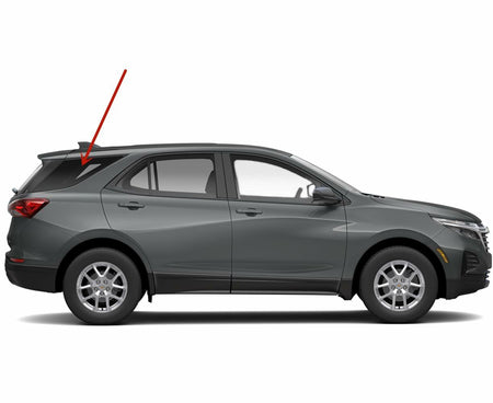 Tempered Passenger Right Side Rear Quarter Window Quarter Glass Compatible with Chevrolet Equinox 2018-2024 Models