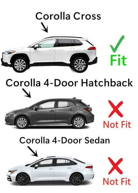 Tempered Driver Left Side Rear Door Window Door Glass Compatible with Toyota Corolla Cross 2022-2026 Models (Doesn't Fit Corolla)