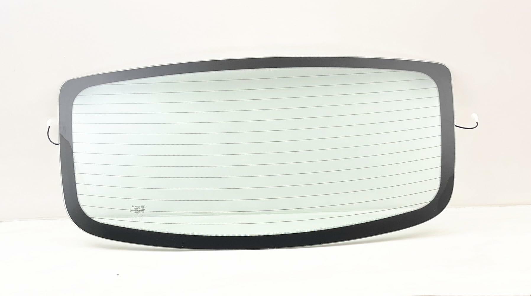Without Wiper Hole Style Heated Back Window Back Glass Compatible with Hyundai Accent 2 Door Hatchback 2007-2011 Models