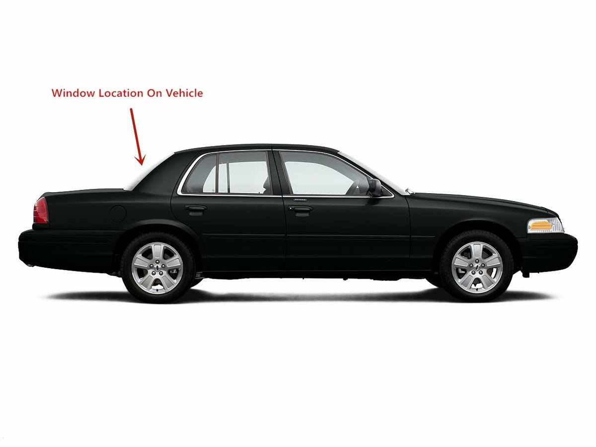 Heated Back Window Back Glass Compatible with Ford Crown Victoria/Mercury Grand Marquis 2006-2011 Models