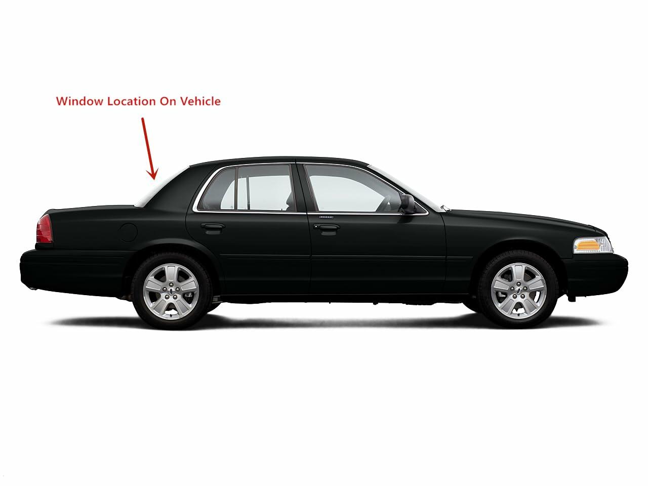 Heated Back Window Back Glass Compatible with Ford Crown Victoria/Mercury Grand Marquis 2006-2011 Models