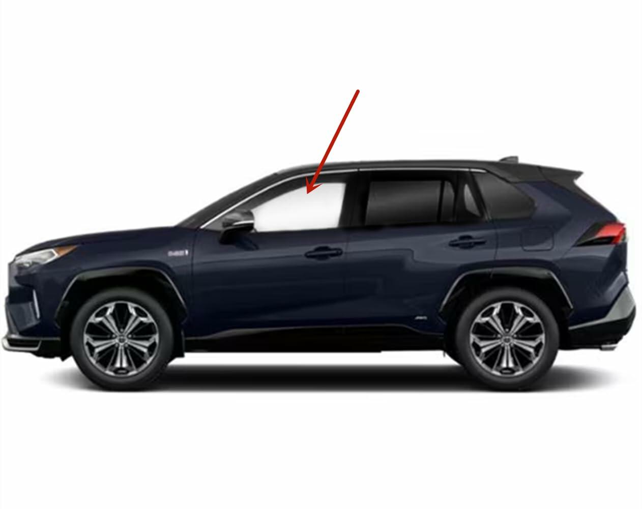 Laminated Driver Left Side Front Door Window Door Glass Compatible with Toyota RAV4 Prime 2021-2024 / RAV4 Prime Plug-in 2025 Models