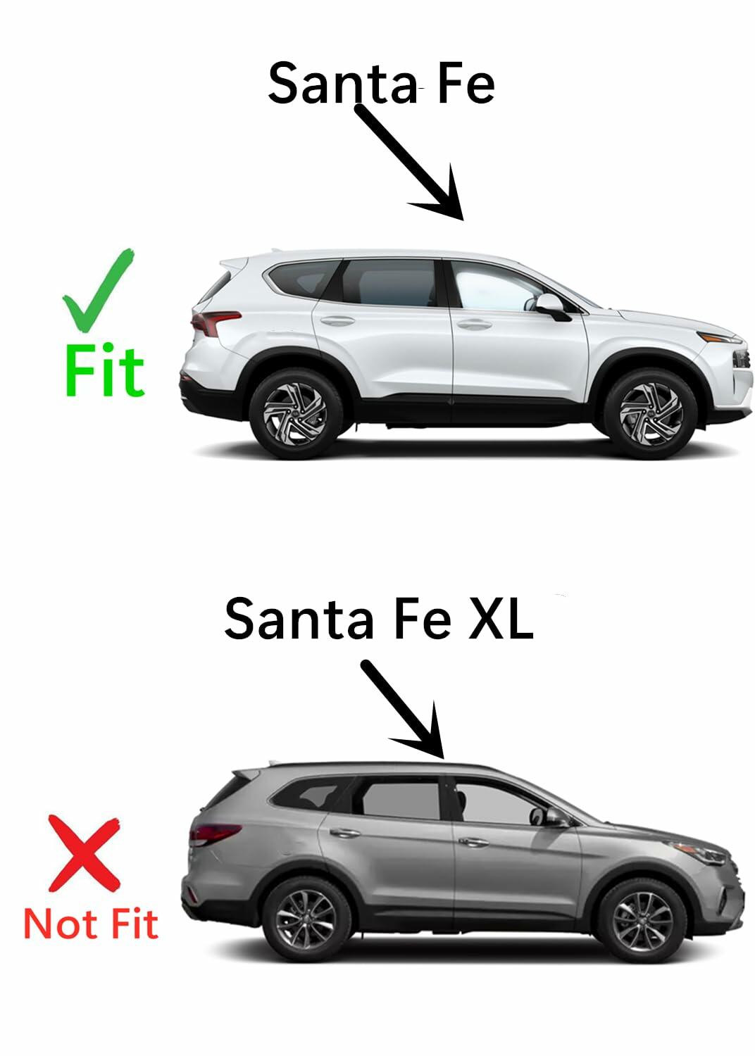 Passenger Right Side Rear Door Window Door Glass Compatible with Hyundai Santa Fe 2019-2023 Models