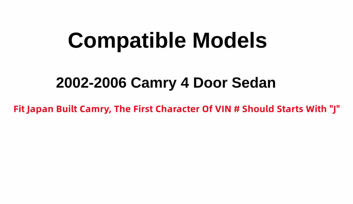 Japan Built Style Passenger Right Side Front Door Window Door Glass Compatible with Toyota Camry 2002-2006 Models