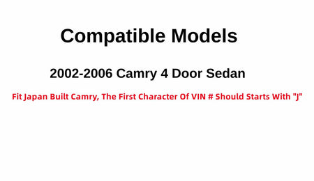 Japan Built Style Passenger Right Side Front Door Window Door Glass Compatible with Toyota Camry 2002-2006 Models