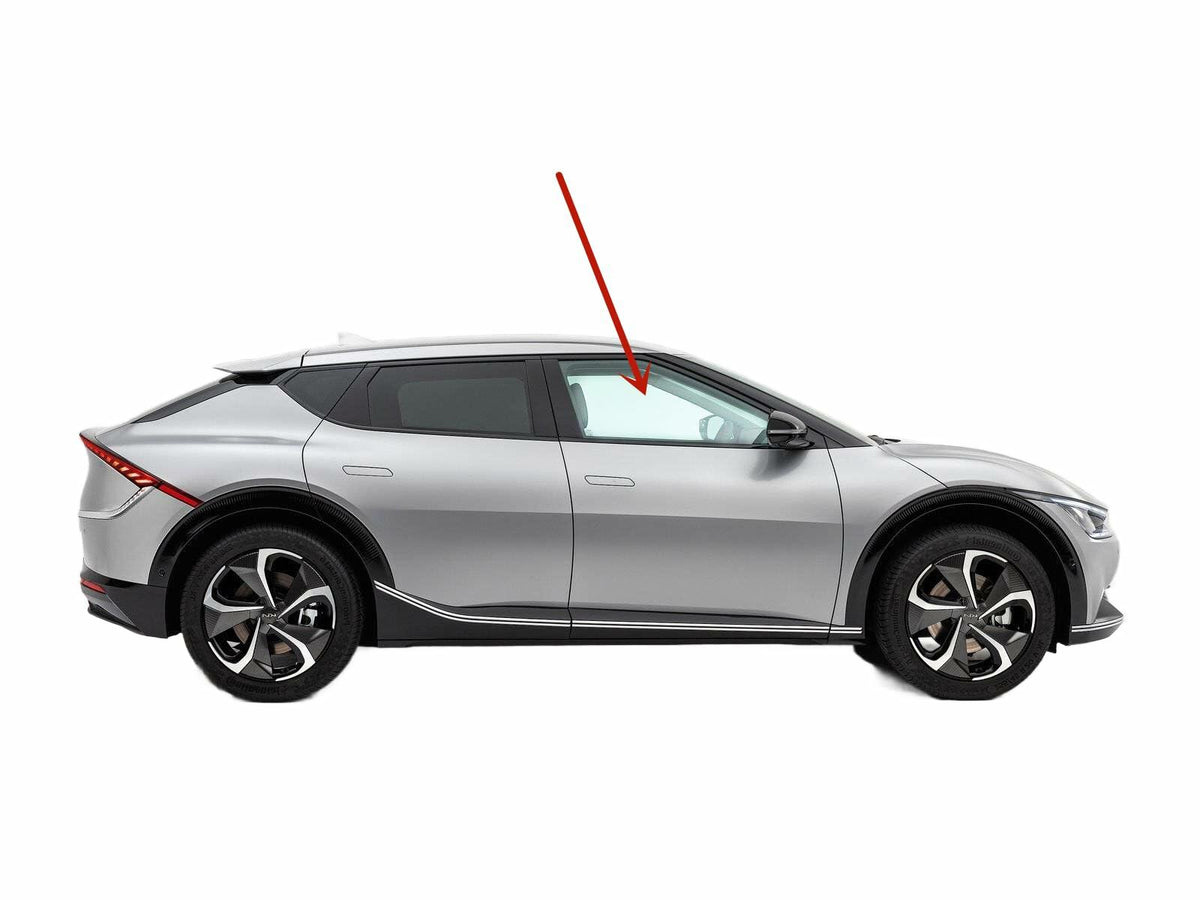 Tempered Passenger Right Side Front Door Window Door Glass Compatible with Kia EV6 2022-2025 Models