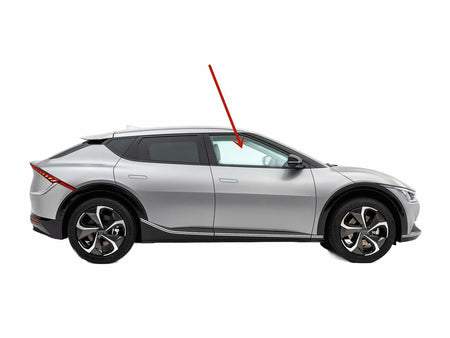 Tempered Passenger Right Side Front Door Window Door Glass Compatible with Kia EV6 2022-2025 Models