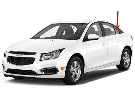 OEM Driver Left Side Rear Vent Window Vent Glass Compatible with Chevrolet Cruze 2010-2015 / Cruze Limited 2016