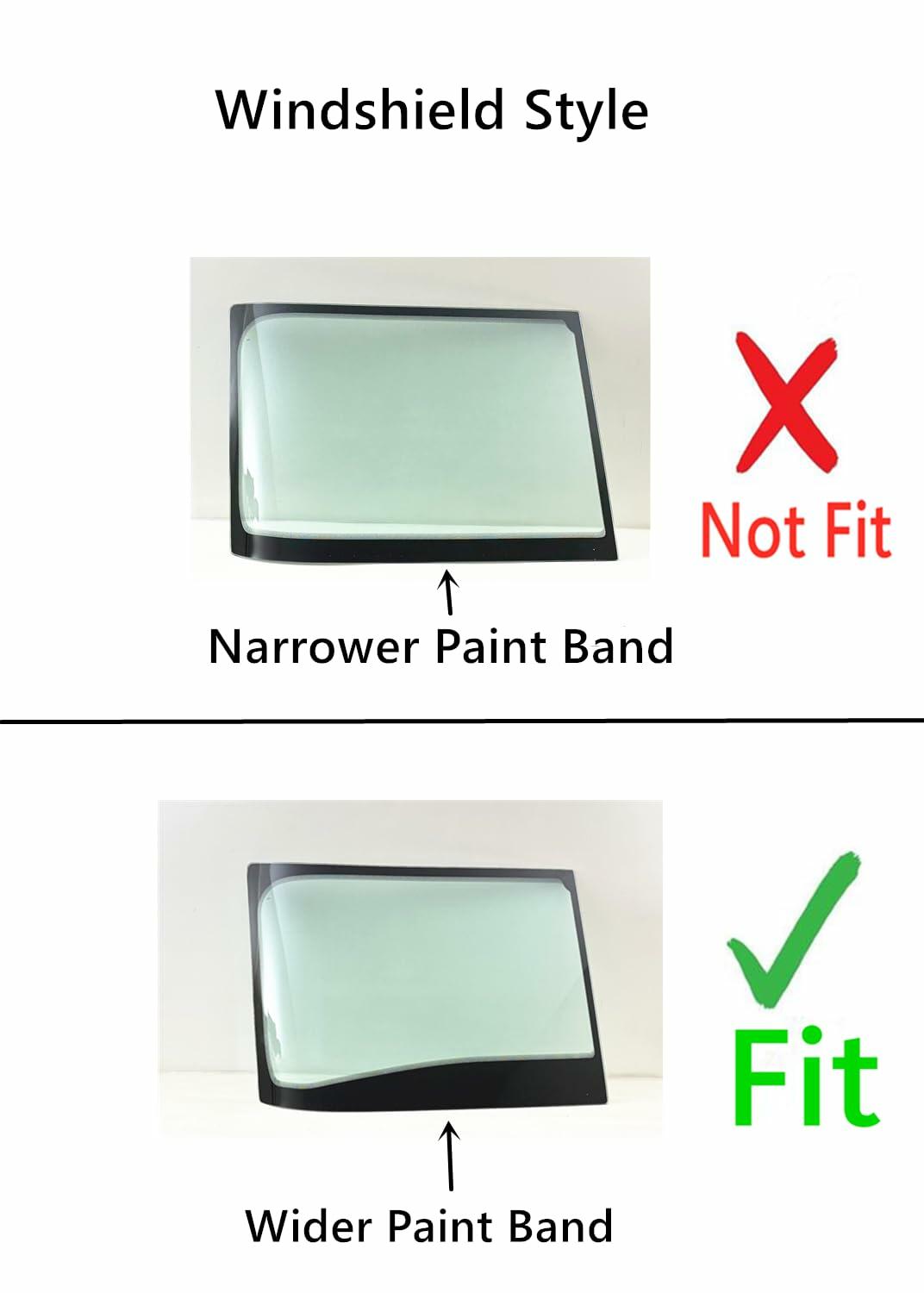 Laminated Passenger Right Side Front Windshield Window Glass Compatible with Freightliner Coronado Columbia 122SD 2012-2022 Models