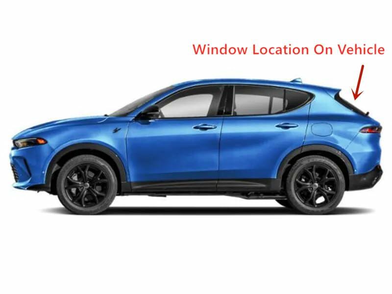 Heated Rear Back Tailgate Liftgate Window Glass Compatible with Dodge Hornet / Alfa Romeo Tonale 2023-2025 Models