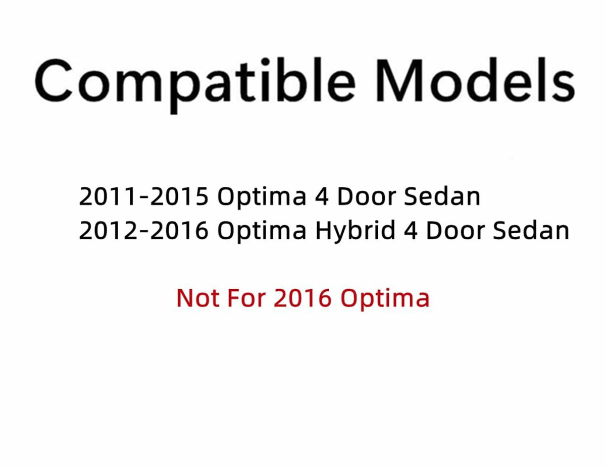 Passenger Right Side Rear Vent Window Vent Glass Compatible with Kia Optima 2011-2015/ Optima Hybrid 2012-2016 Models