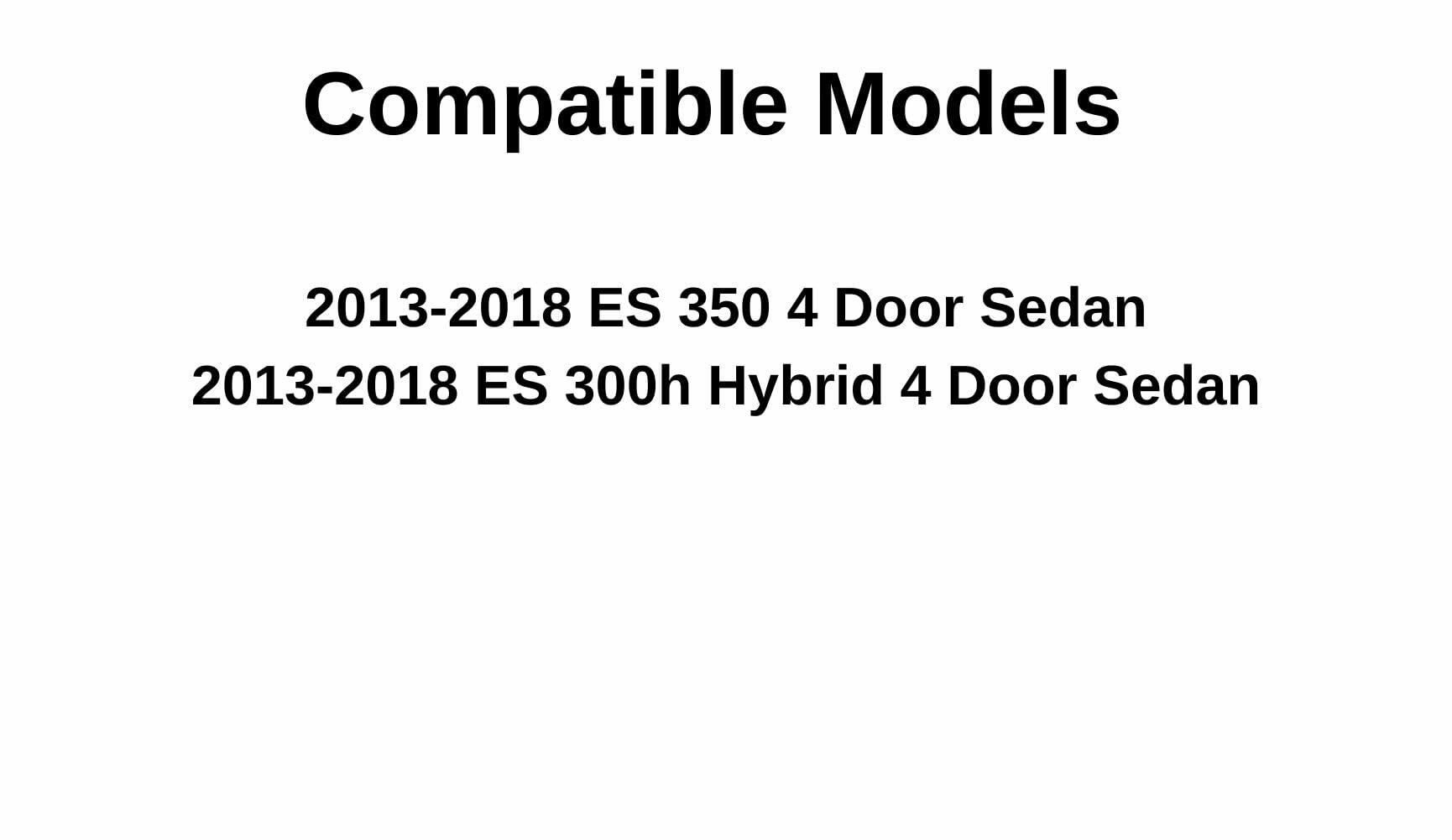 Laminated Driver Left Side Front Door Window Door Glass Compatible with Lexus ES350 / ES300h 2013-2018 Models