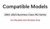 Movable Passenger Right Side Front Vent Window Vent Glass Compatible With Freightliner Business Class M2 Series 2003-2025 Models