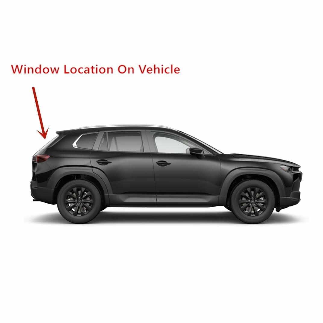 Heated Tempered Rear TailGate LiftGate Back Window Back Glass Compatible with Mazda CX-50 2023-2026 Models