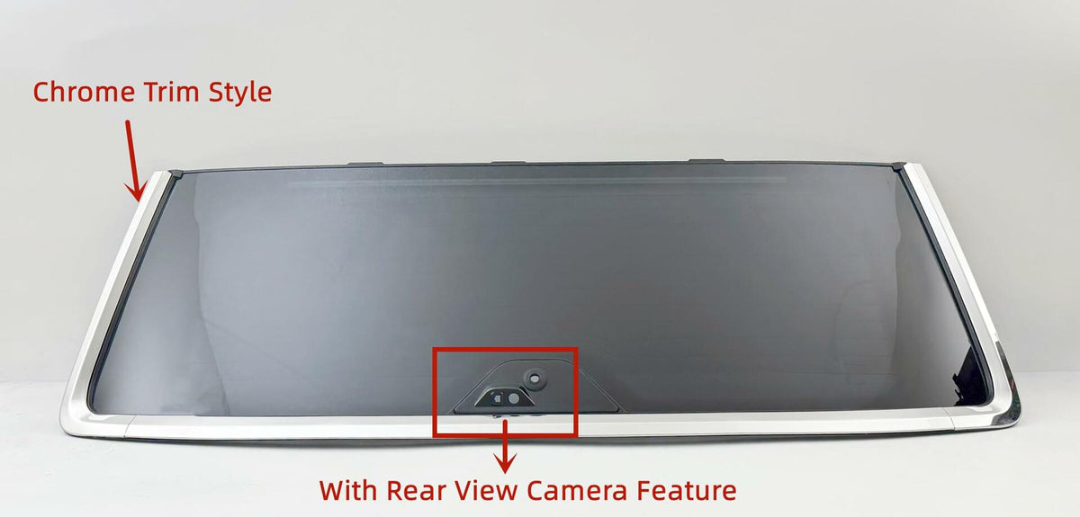 Laminated Chrome Trim Heated Rear Back Tailgate Liftgate Window Glass Compatible with Jeep Wagoneer / Wagoneer L / Grand Wagoneer / Grand Wagoneer L 2022-2025 Models W/ Feature