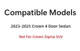 Tempered Passenger Right Side Rear Door Window Door Glass Compatible with Toyota Crown Sedan 2023-2025 Models
