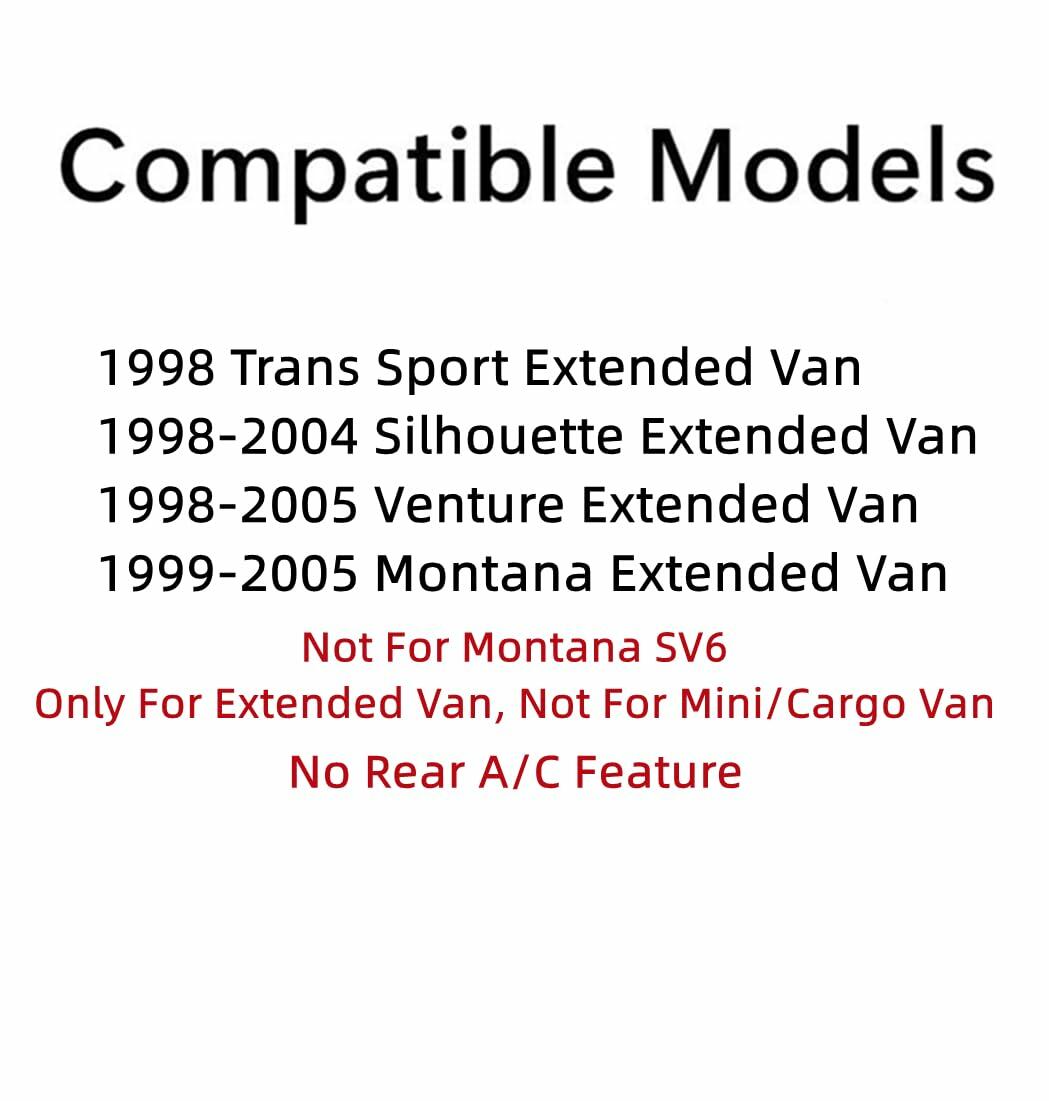 Driver Left Side Quarter Window Quarter Glass Compatible with Chevrolet Venture 1998-2005/Pontiac Trans Sport 1998 Montana 1999-2005/ Oldsmobile Silhouette 1998-2004 Extended Van Models