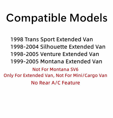 Driver Left Side Quarter Window Quarter Glass Compatible with Chevrolet Venture 1998-2005/Pontiac Trans Sport 1998 Montana 1999-2005/ Oldsmobile Silhouette 1998-2004 Extended Van Models