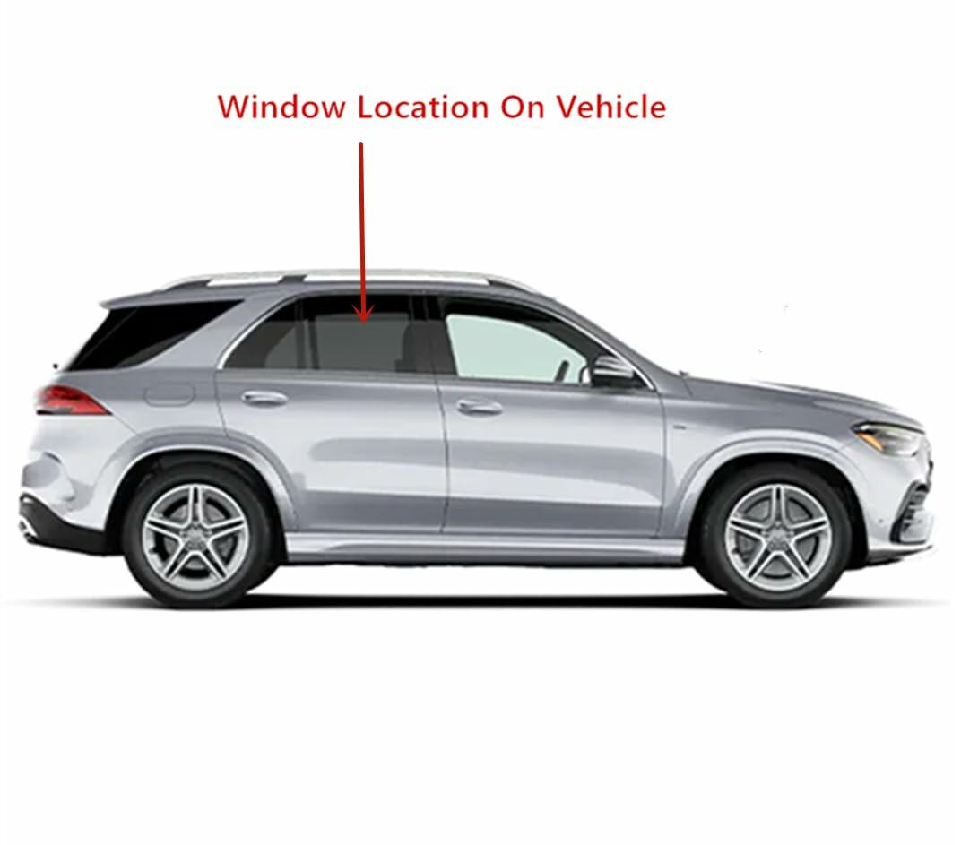 Laminated Passenger Right Side Rear Door Window Door Glass Compatible with Mercedes Benz GLE350 GLE43AMG GLE450 GLE53AMG GLE580 GLE63AMG 4-Door SUV 2020-2025 Models (Not For Coupe)