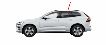 Tempered Driver Left Side Rear Door Window Door Glass Compatible with Volvo XC60 2018-2026 Models