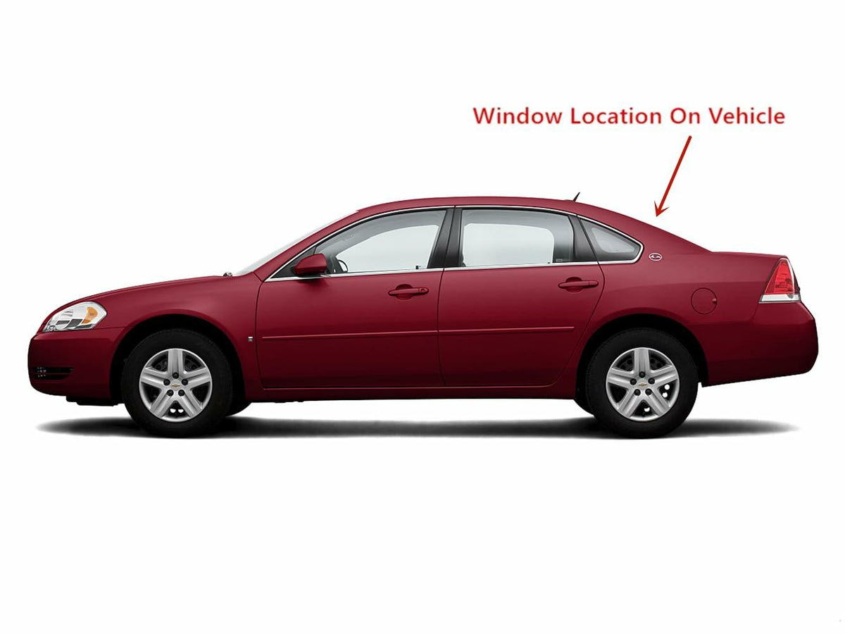 Heated Back Window Back Glass Compatible with Chevrolet Impala 2006-2013 Models/ Impala Limited 2014-2016 Models