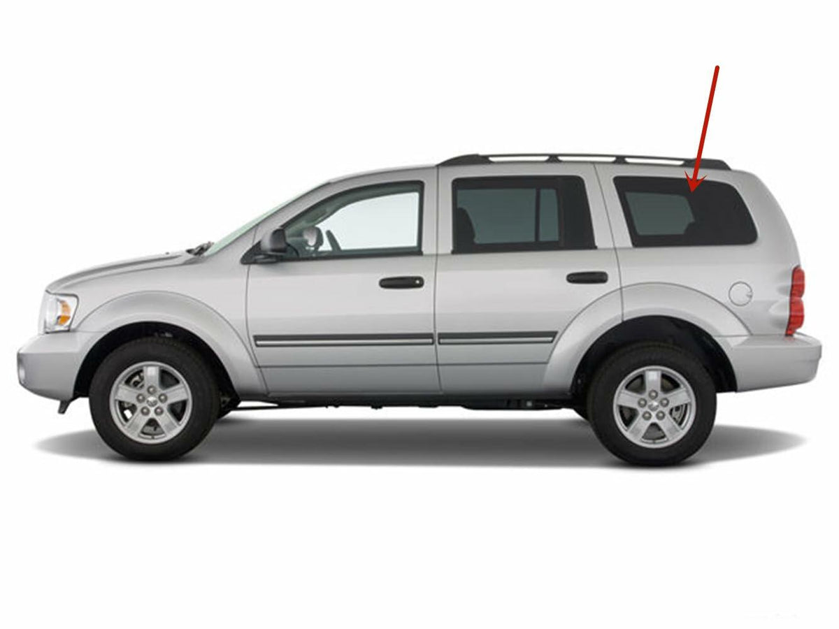 Driver Left Side Quarter Window Quarter Glass Compatible with Dodge Durango 2004-2009 Models/Chrysler Aspen 2007-2009 Models