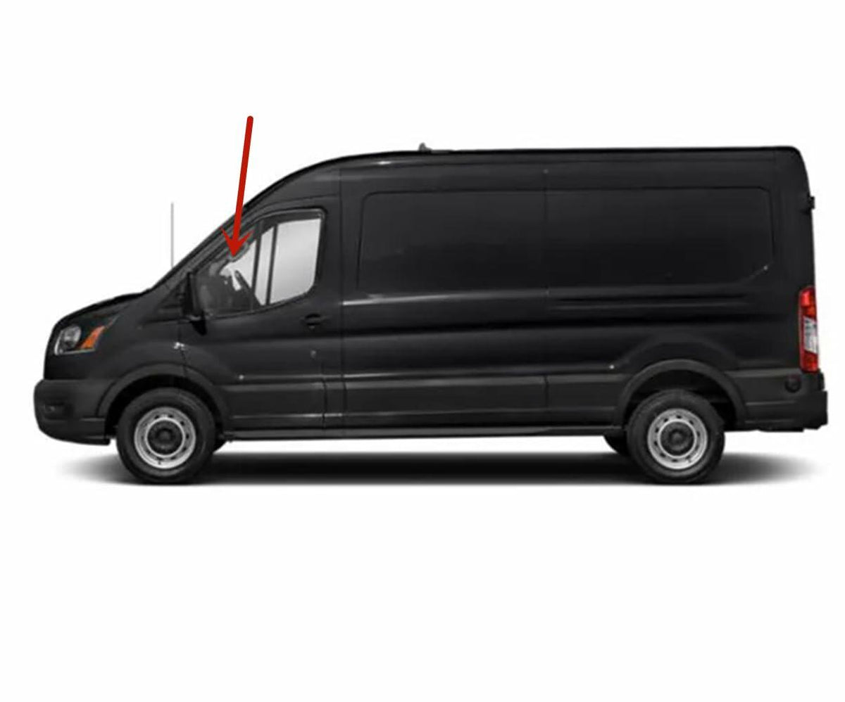 Driver Left Side Front Vent Window Vent Glass Compatible with Ford Transit 110.2" High-Roof 100.8" Mid-Roof Van 2015-2026 Models (Not for Transit Connect or Low-Roof Transit)