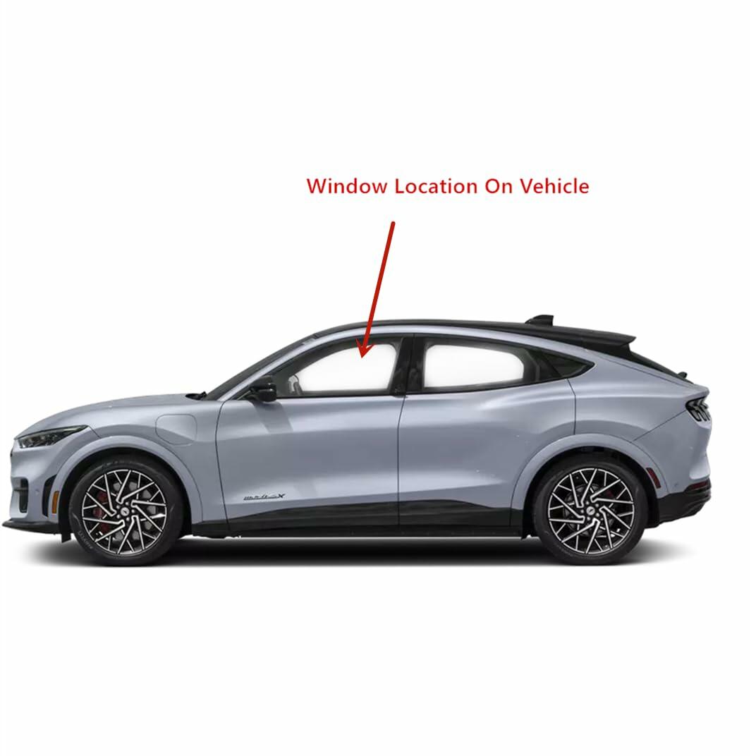 Tempered Driver Left Side Front Door Window Door Glass Compatible with Ford Mustang Mach-E 2021-2026 Models