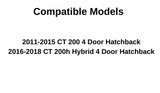 Back Glass Back Window Heated Compatible with Lexus CT200 2011-2015 Models / CT200h Hybrid 2016-2018 Models