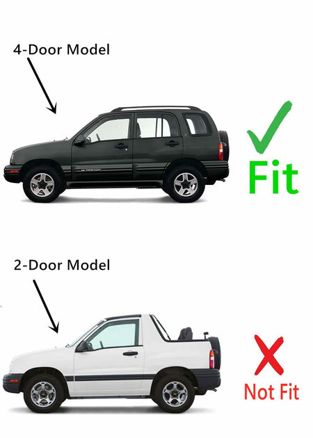Heated Back Tailgate Window Back Glass Compatible with Chevrolet Tracker 1999-2005 Models