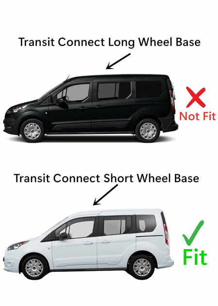 Driver Left Side Quarter Window Quarter Glass Compatible with Ford Transit Connect 2014-2023 Short Wheel Base Models