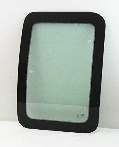 Movable Passenger Right Side Rear Access Door Quarter Glass Quarter Window Compatible with Ford F250 F350 F650 F750 F450 F550 Pickup 2 Door Super Cab 2000-2016 Models