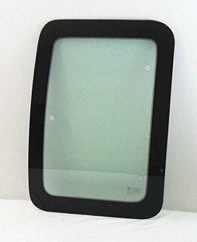 Movable Passenger Right Side Rear Access Door Quarter Glass Quarter Window Compatible with Ford F250 F350 F650 F750 F450 F550 Pickup 2 Door Super Cab 2000-2016 Models