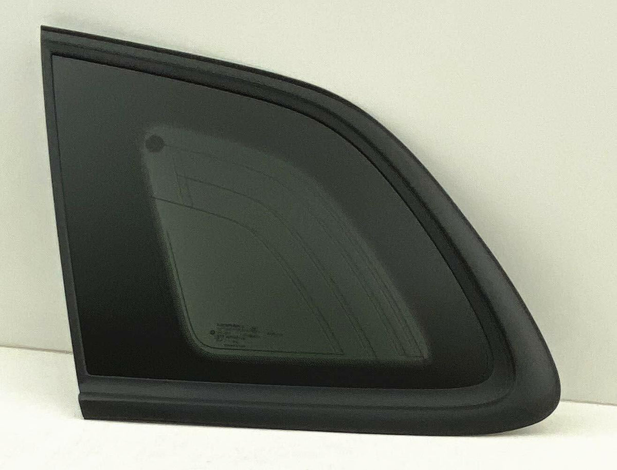 OE Black Moulding W/ Antenna Style Privacy Driver Left Side Quarter Window Glass Compatible with Jeep Cherokee 2014-2018 Models (Not For Grand Cherokee)