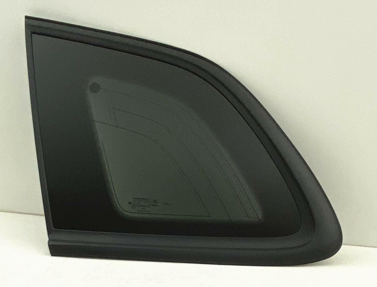 OE Black Moulding W/ Antenna Style Privacy Driver Left Side Quarter Window Glass Compatible with Jeep Cherokee 2014-2018 Models (Not For Grand Cherokee)
