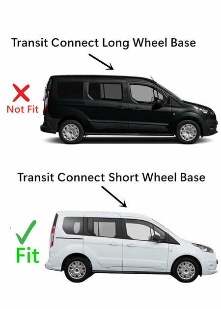 Passenger Right Side Quarter Window Quarter Glass Compatible with Ford Transit Connect 2014-2023 Short Wheel Base Models
