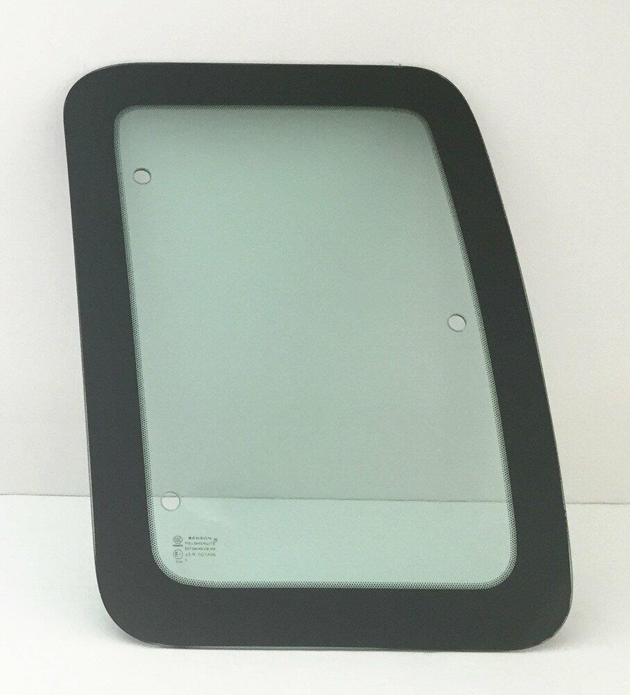 Movable Driver Left Side Rear Access Door Quarter Glass Quarter Window Compatible with Ford F250 F350 F650 F750 F450 F550 Pickup 2 Door Super Cab 2000-2016 Models