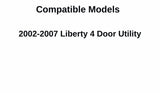 Driver Left Side Front Door Window Door Glass Compatible with Jeep Liberty 2002-2007 Models