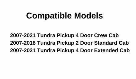 Stationary Back Window Back Glass Compatible with Toyota Tundra Pickup 2007-2021 Models