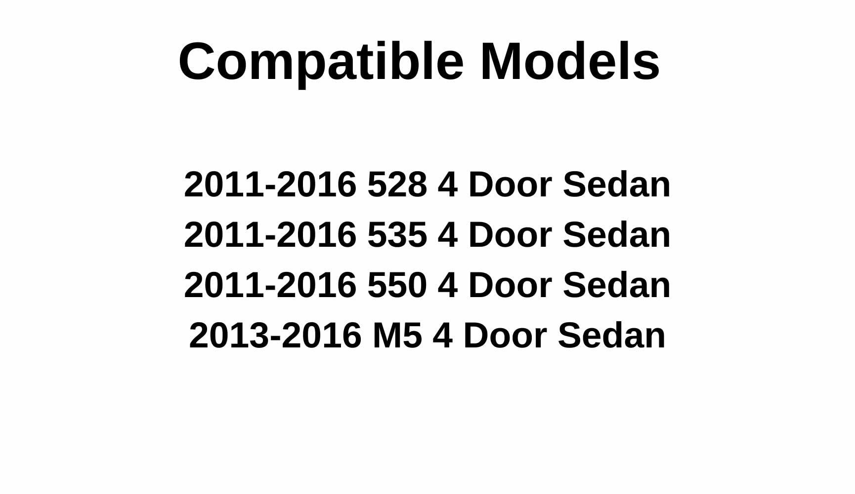 Heated Back Window Back Glass Compatible with BMW 528 528i 535 535d 535i 550 550i M5 4 Door Sedan 2011-2016 Models