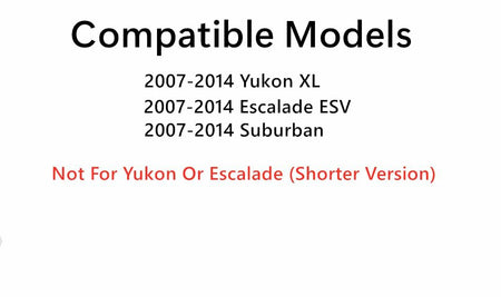 Driver Left Side Quarter Window Quarter Glass Compatible with Chevrolet Suburban/Cadillac Escalade ESV/GMC Yukon XL 2007-2014 Models