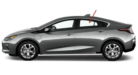 Driver Left Side Rear Door Window Door Glass Compatible with Chevrolet Volt 2016-2019 Models