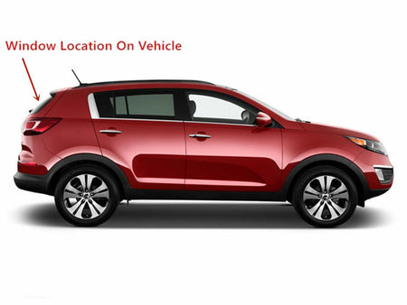 Back Window Back Glass Back Tailgate Heated W/Spoiler Styles Compatible with Kia Sportage 2011-2016 Models
