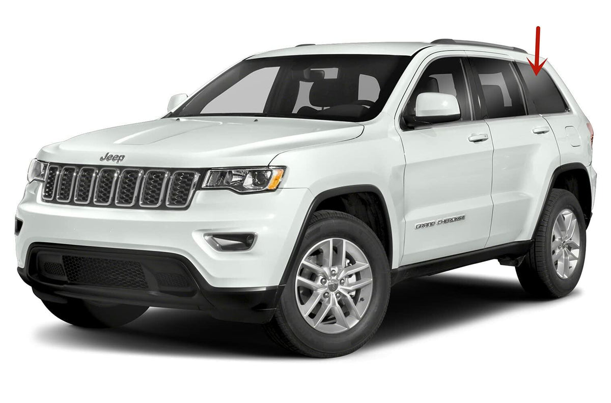 OEM Driver Left Side Quarter Window Quarter Glass Compatible with Jeep Grand Cherokee 2014-2020 / 2021 Grand Cherokee WK Models